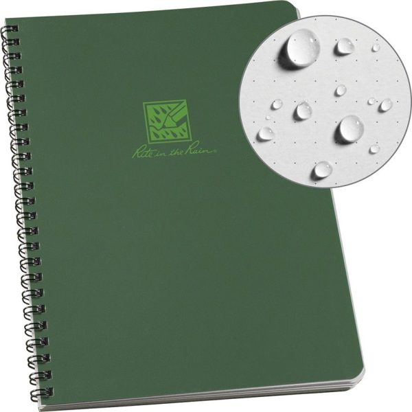 Rite in the Rain Large Dot Grid Spiral Notebook Green