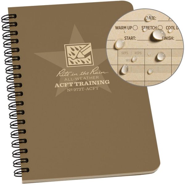 RITR973TACFT_add_01.jpg Rite in the Rain ACFT Physical Fitness Journal Tan