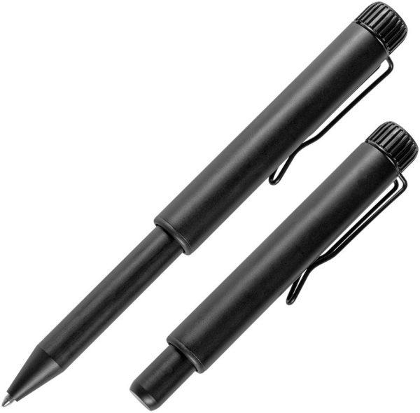 Rite in the Rain Metal Portage Pen 4.25" Brass Barrel Flat Black