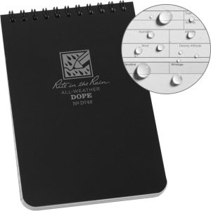 Rite in the Rain D.O.P.E. Spiral Logbook Black Cover
