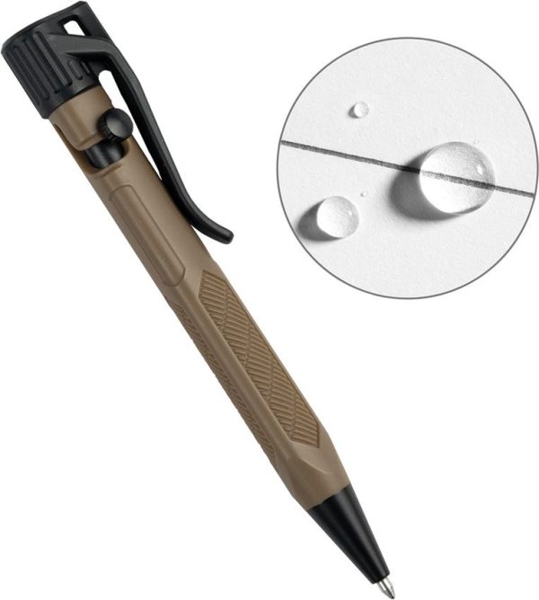 Rite in the Rain Mini Bolt-Action Pen Tan Brass