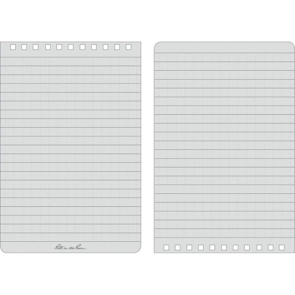 Rite in the Rain Top Spiral Notebook Orange 4x6