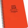 Rite in the Rain Side Spiral Notebook Orange Wire-O