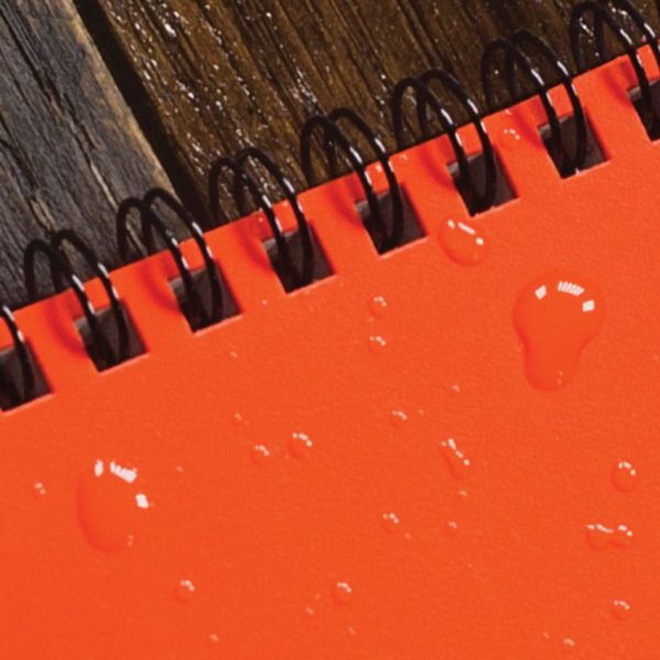 Rite in the Rain Side Spiral Notebook Orange Wire-O