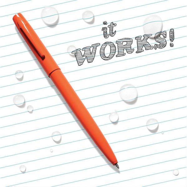 Rite in the Rain All-Weather Pen Clicker Orange Click