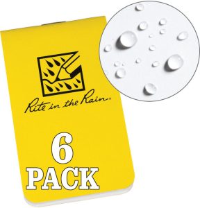 Rite in the Rain OTG Notebook Yellow 6-Pack Card