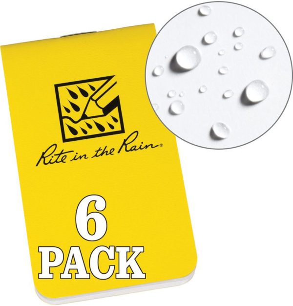 Rite in the Rain OTG Notebook Yellow 6-Pack Card