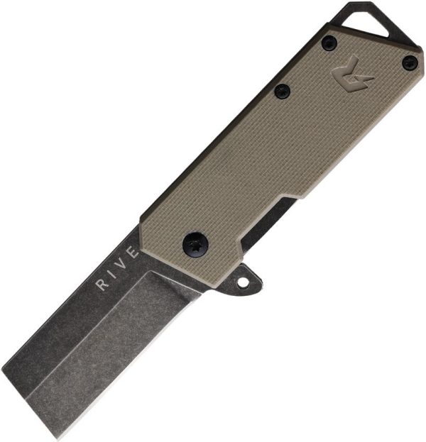 RIVE Rogue Mini Linerlock Sandstorm Tan G10