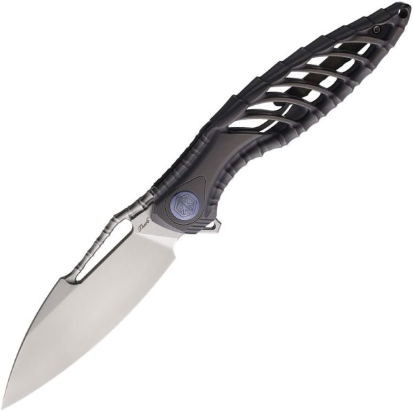 Rike Knife Thor 6 Framelock Gray Titanium M390