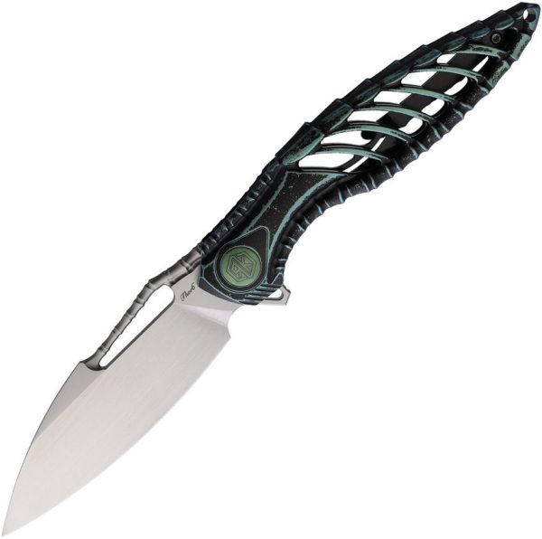 Rike Knife Thor 6 Framelock Green Titanium M390