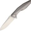 Rike Framelock M390 Blade Folding Knife Gray Titanium
