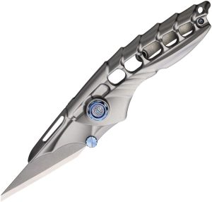 Rike Knife ALIEN1 Framelock M390 Gray Titanium