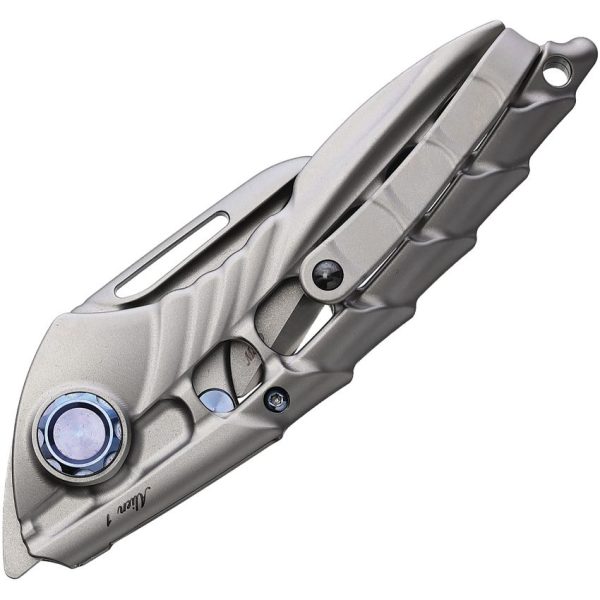 Rike Knife ALIEN1 Framelock M390 Gray Titanium