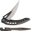Rike Knife Alien 4 Framelock Damasteel with Pen Tool