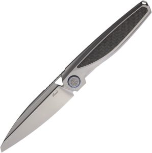 Rike Baidi-S Black Carbon Fiber M390 Folding Knife Linerlock