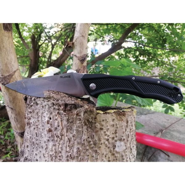 RUIKE D198 Linerlock Black Nylon Folding Knife
