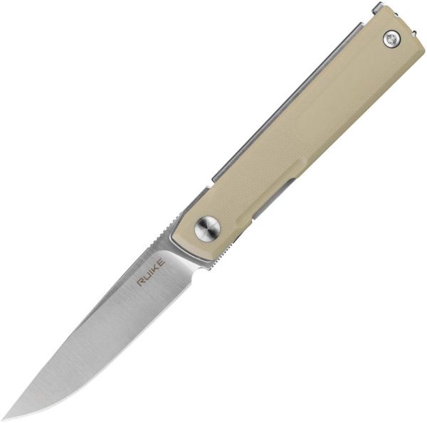 RUIKE D712 Linerlock Tan G10 Drop Point Knife