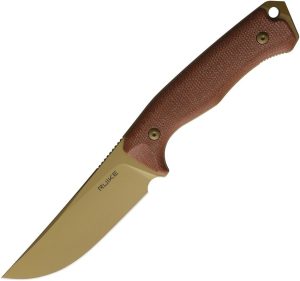 RUIKE F186 Fixed Blade Knife D2 Steel Tan Micarta 4.63"