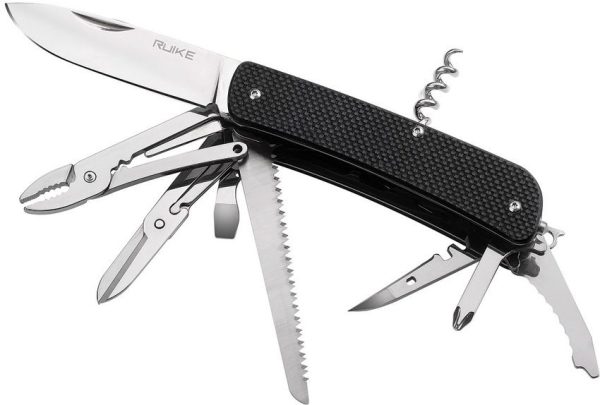 RKEL51B.jpg RUIKE L51 Large Black G10 Multi Tool Folding Knife 15-in-1