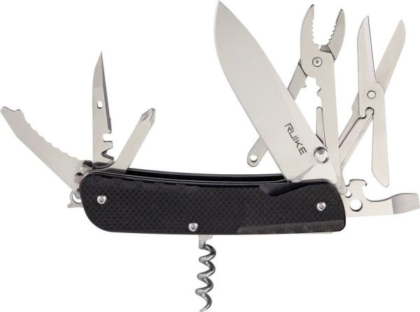 RUIKE LD41 Multi-Tool Folding Knife 12C27 Sandvik G10 Black