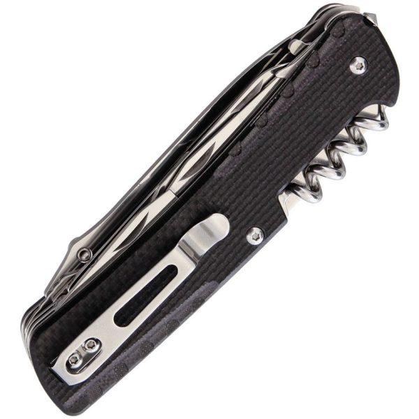 RKELD42B_add_01.jpg RUIKE LD42 12-in-1 Multi Tool Folding Knife 12C27 Blade Black G10