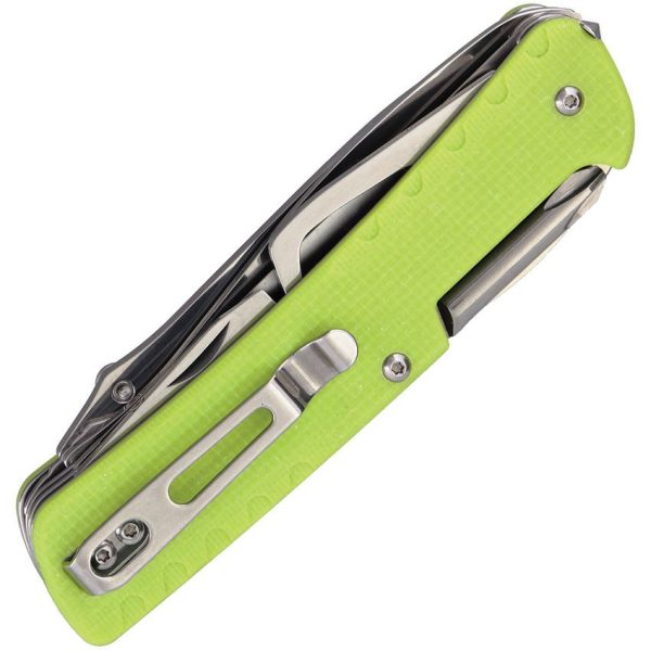 RUIKE LD43 Trekker 12-in-1 Multi Tool Green G10 Folding Knife
