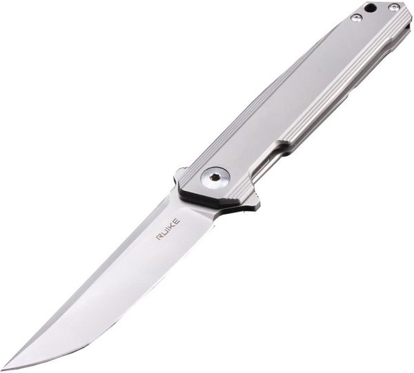 RUIKE M126-TZ Framelock Folding Knife N690 Titanium Gray