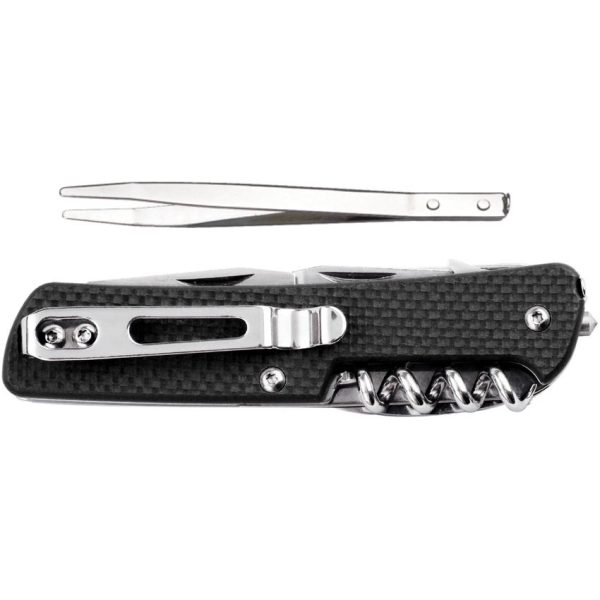 RUIKE M42 Medium Folding Knife 12C27 Blade Black G10 EDC