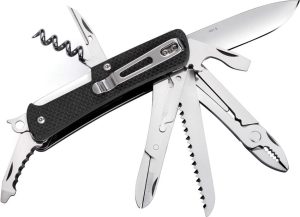 RUIKE M51 Medium Folding Knife 12C27 Sandvik Black G10 Multi-Tool