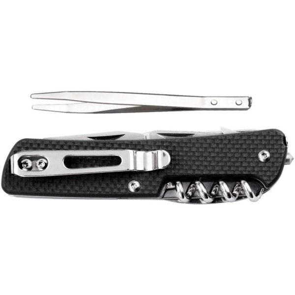 RUIKE M51 Medium Folding Knife 12C27 Sandvik Black G10 Multi-Tool