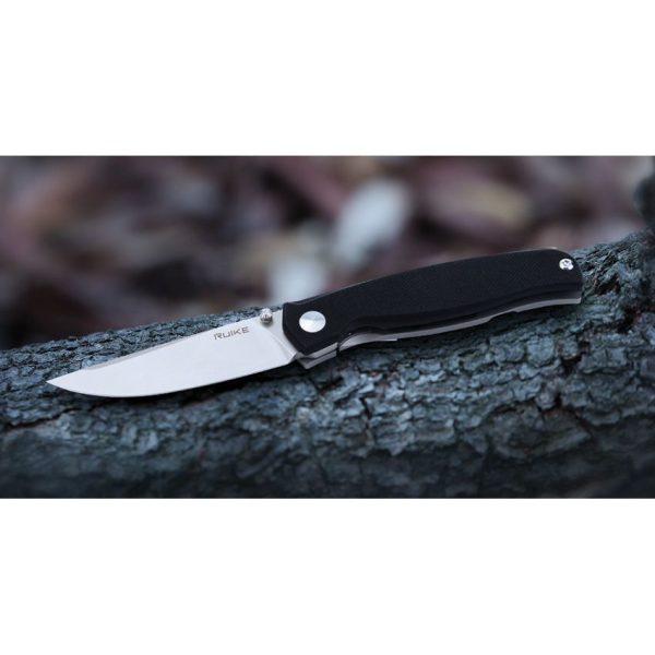 Ruike M661-TZ Framelock Titanium Black G10 Clip Point
