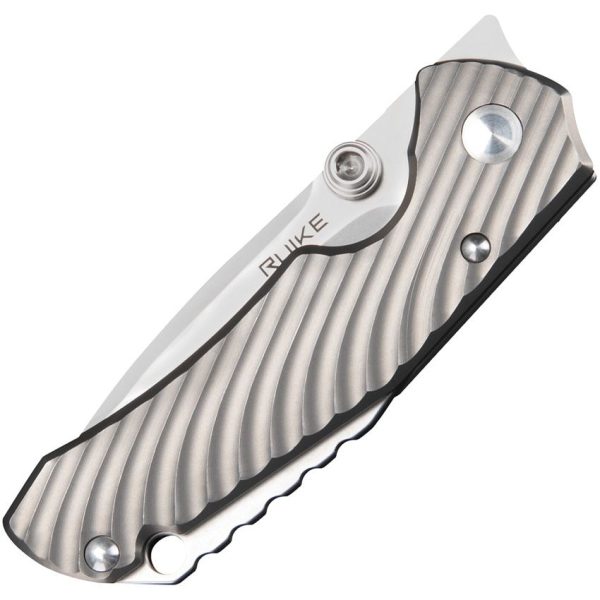RUIKE M671-TZ Framelock Folding Knife 154CM Tanto Titanium