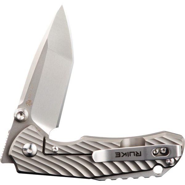 RUIKE M671-TZ Framelock Folding Knife 154CM Tanto Titanium