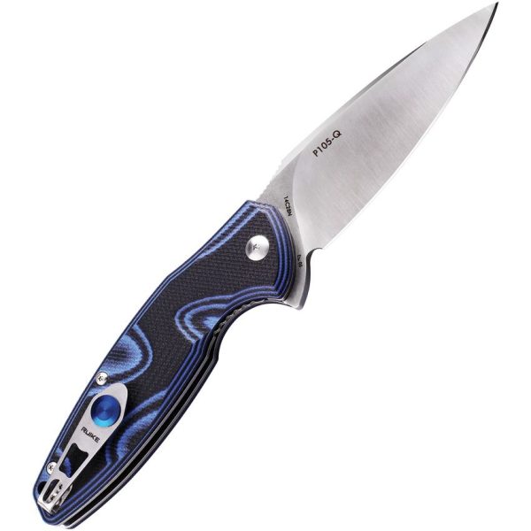 RUIKE Fang P105 Linerlock - Blue-Black G10