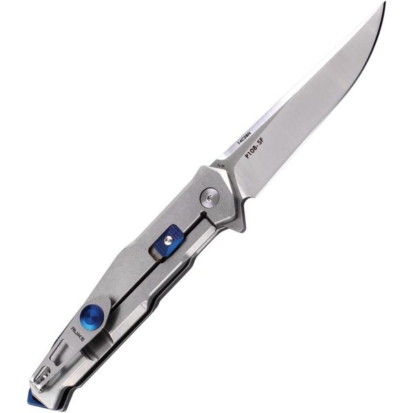 RUIKE P108 Folding Knife 3.5" 14C28N Framelock Pocket Clip