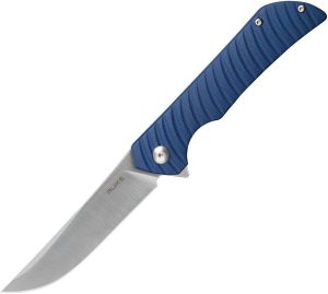 RKEP122ME.jpg Ruike P122 Linerlock Folding Knife Blue Micarta 14C28N Blade