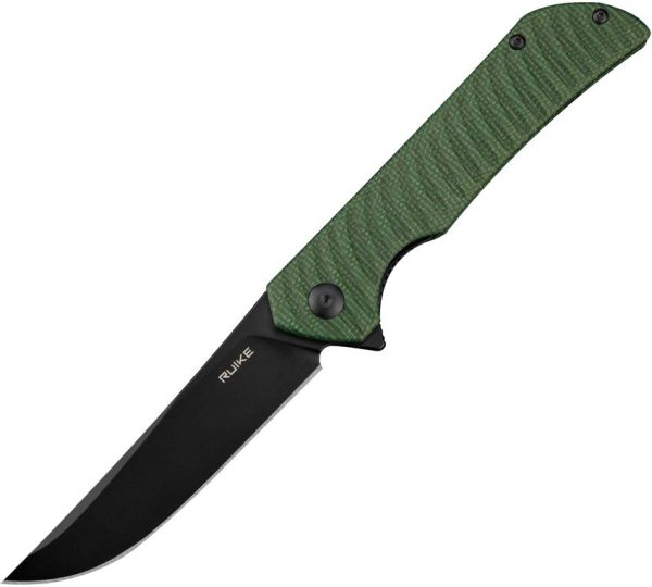 Ruike P122 Folding Knife 14C28N Green Micarta Linerlock EDC