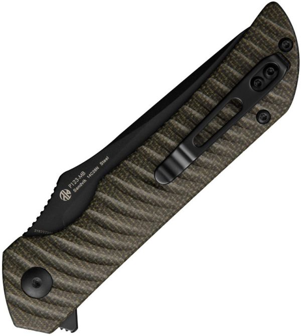 Ruike P123 Linerlock Folding Knife 14C28N Sandvik Black