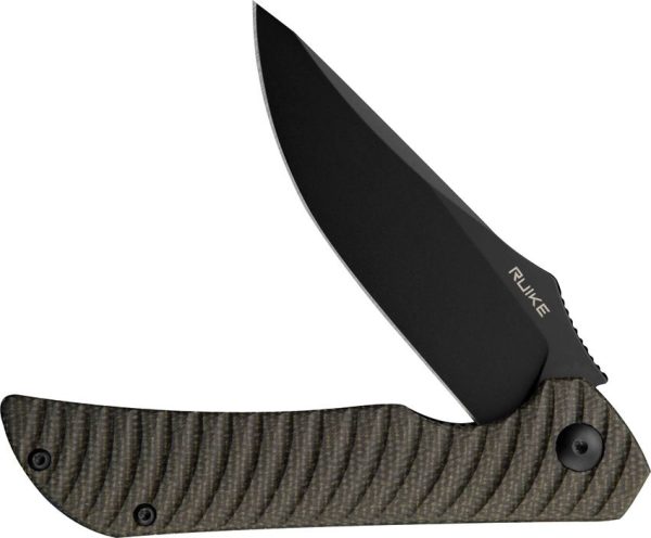 Ruike P123 Linerlock Folding Knife 14C28N Sandvik Black