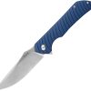 Ruike P123 Linerlock Blue Folding Knife 14C28N Sandvik Blade
