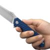 Ruike P123 Linerlock Blue Folding Knife 14C28N Sandvik Blade