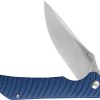 Ruike P123 Linerlock Blue Folding Knife 14C28N Sandvik Blade