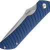 Ruike P123 Linerlock Blue Folding Knife 14C28N Sandvik Blade