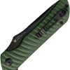 Ruike P123 Green Folding Knife 14C28N Stainless Micarta