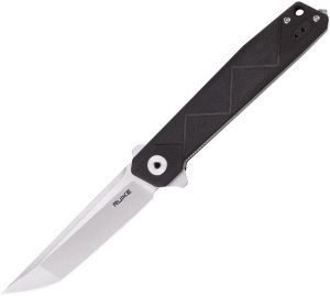 RKEP127B.jpg RUIKE P127 Folding Knife Black G10 Sandvik 14C28N Tanto Blade
