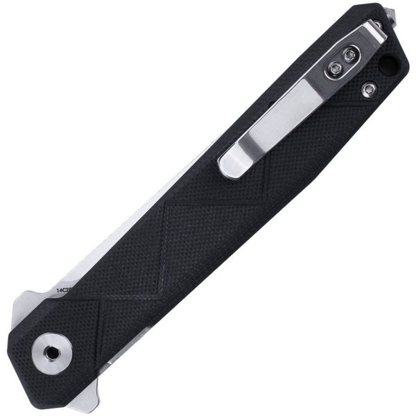 RUIKE P127 Folding Knife Black G10 Sandvik 14C28N Tanto Blade