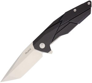 RKEP138B.jpg RUIKE P138 Linerlock Folding Knife 14C28N Sandvik Black G10