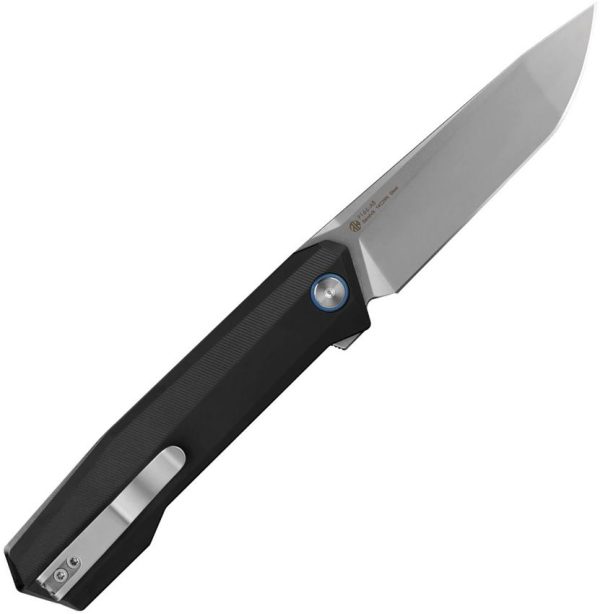 Ruike P166 Linerlock Folding Knife Black 14C28N Tanto Blade