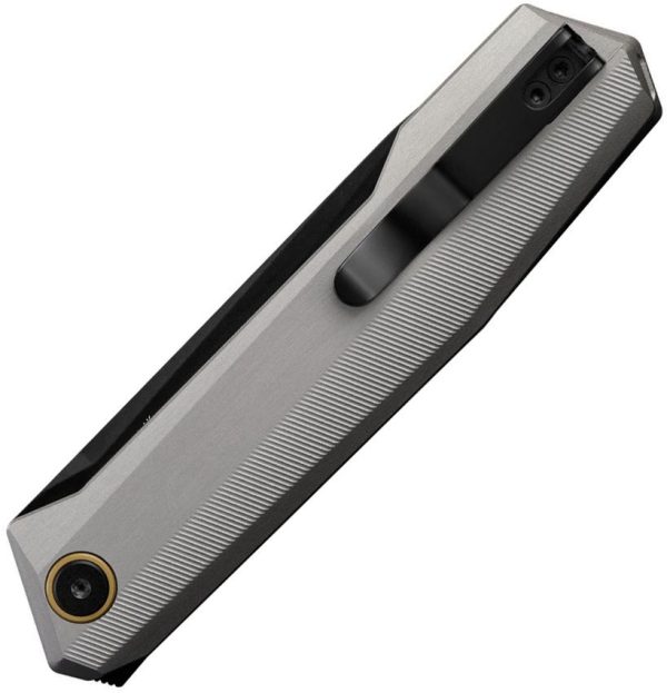 Ruike P166 Linerlock Gray Folding Knife 14C28N Tanto Blade