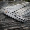 RUIKE P831 Framelock Folding Knife - Gray Satin